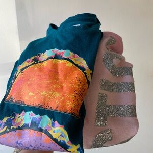 Justice Hoodie Old Navy T Shirt Top Taco Tye Dye 10/12 Bundle